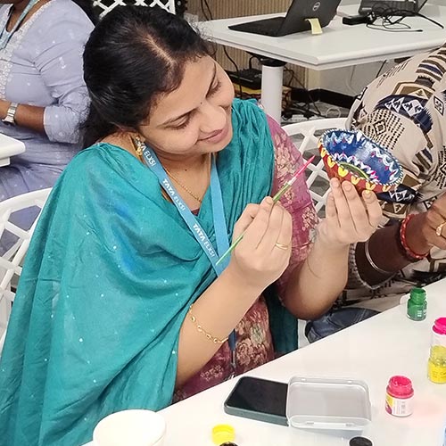  Jeevika – Diya Painting 