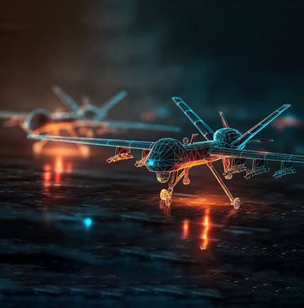 AI-powered defense and aerospace systems enabling intelligent mission decision-making and operational advantage