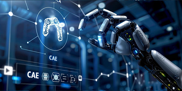 Business hand interacting with digital innovation and technology interface.